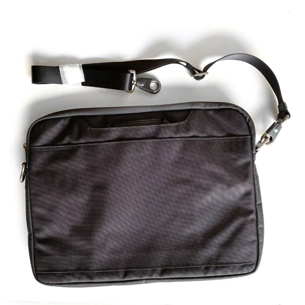 Tumi 2Way Balistic Black Nylon Alpha Computer Briefcase Business Crossbody Bag